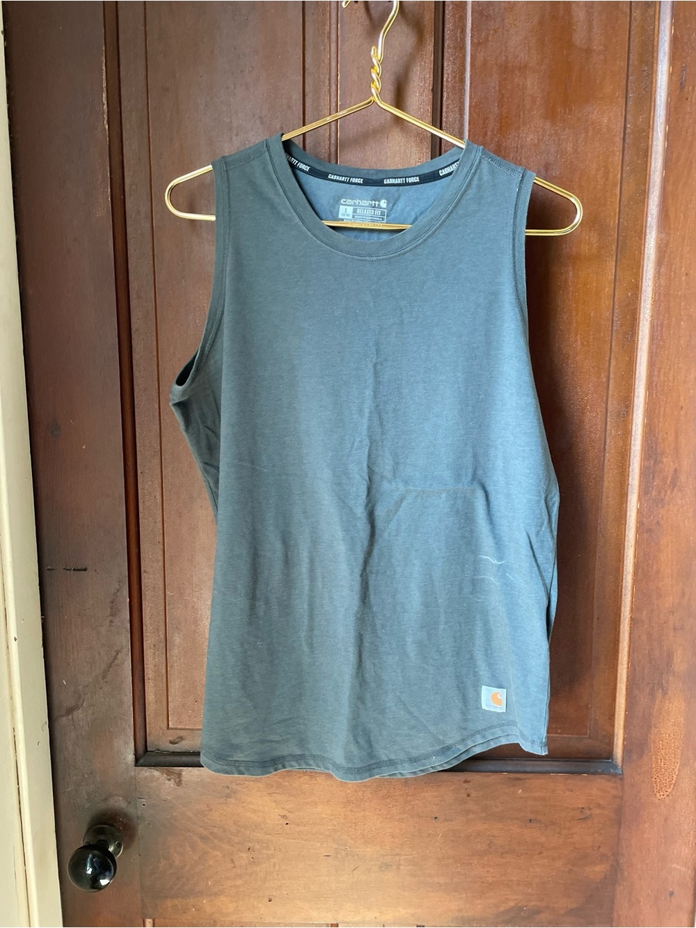 Carhartt women's large sleeveless gray tank top